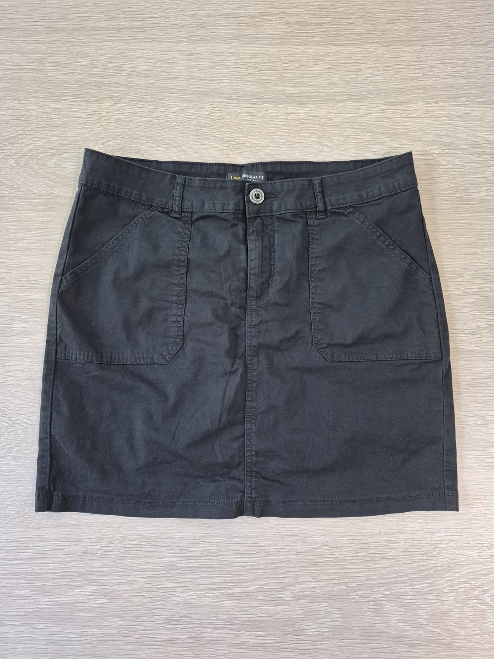 Lee Black Mini Skirt with Front Pockets